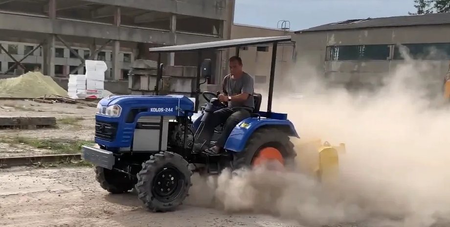 трактор колос 244, Kolos-244, украинский трактор, электрический трактор, трактор Kolos