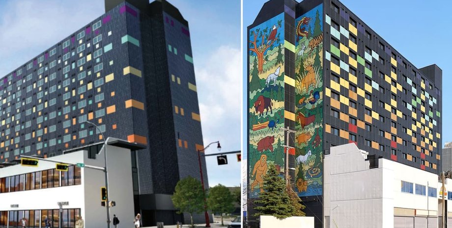 мурал превратили в солнечную батарею