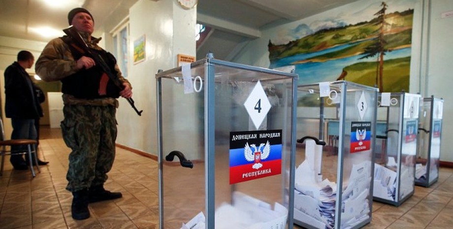 Выборы, российские оккупанты, оккупированные территории, война РФ против Украины, голосование