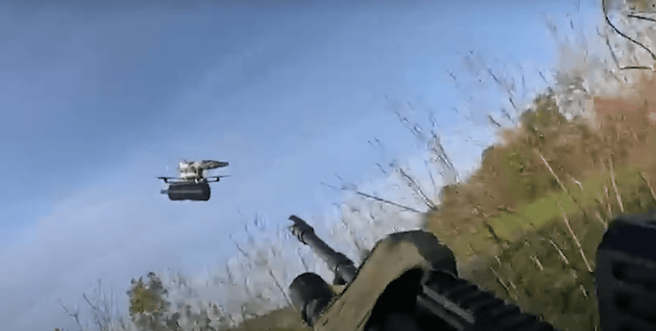 Легионеры сбили дрон ВС РФ на ходу