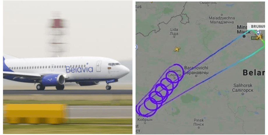 самолет, белавиа, беларусь, польша, граница, рейс минск-мадрид, мид беларуси, воздушное пиратство, глаз