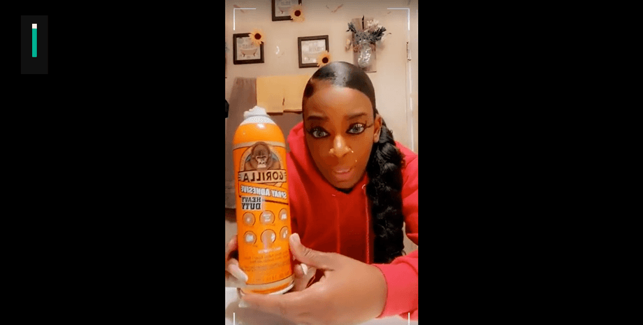 клей, лак, волосы, американка, девушка, клей на волосах