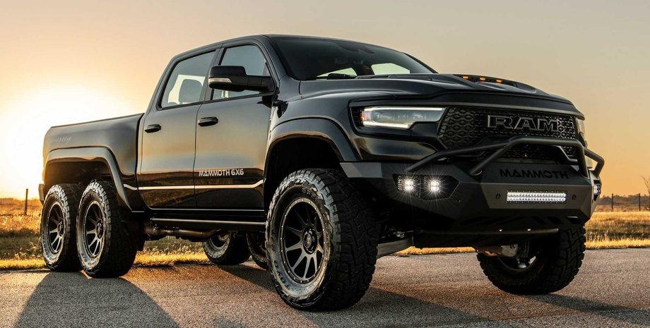 Hennessey Mammoth 1000 TRX 6x6, Hennessey Mammoth, Ram 1500 TRX, шестиколісний автомобіль