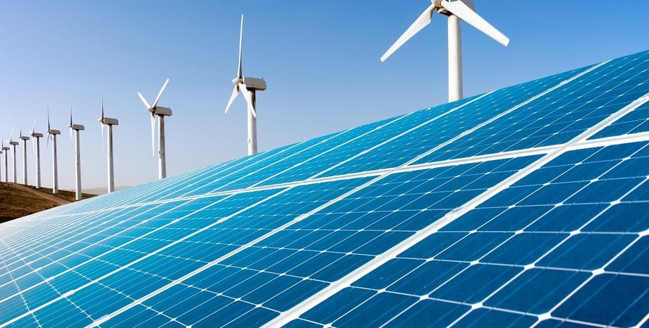 солнечные панели, ветряки, ветроэнергетика