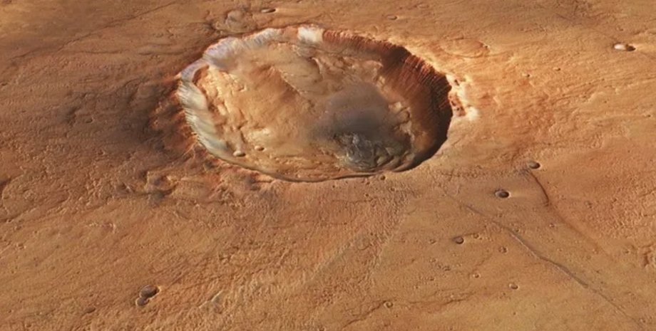 кратер метелик Марс