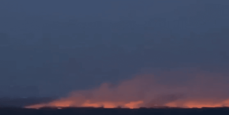 пожежа, Екопарк Осокорки, Осокорківські луки, озеро Тягле, київ