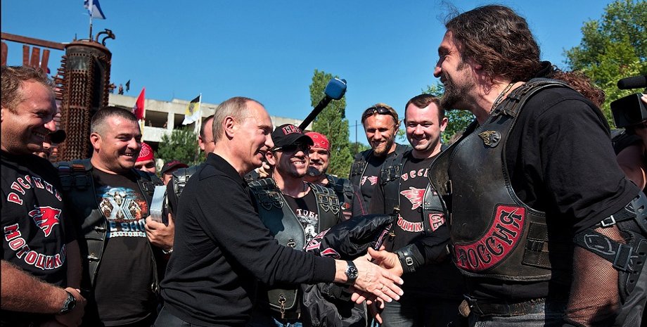 Владимир Путин, "Ночные волки" / Фото: aquatek-filips.livejournal.com