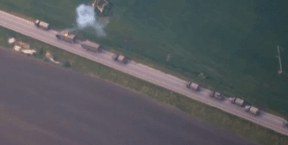 удар по колонне, удар по рф