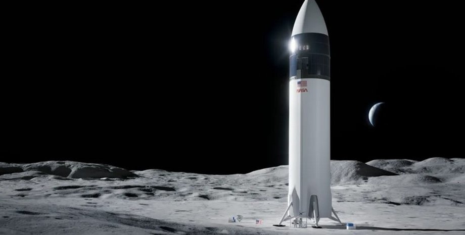 космический корабль, Starship, Луна