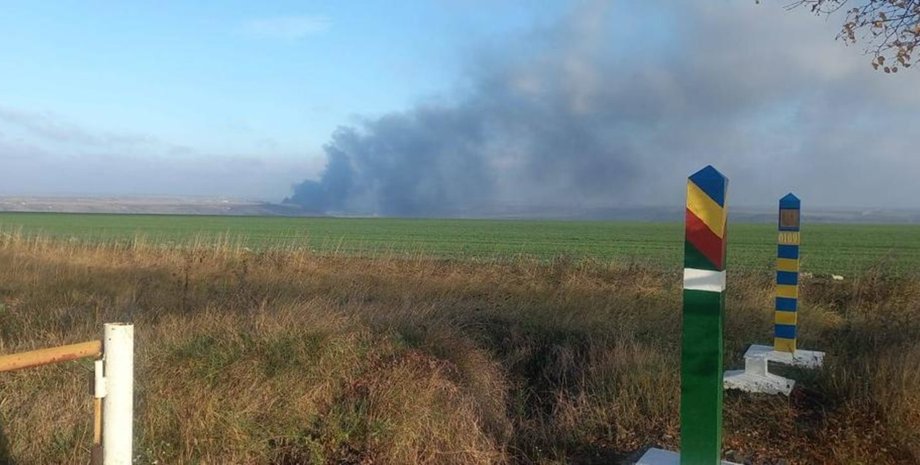 Падение российская ракета обстрел ракетный удар Молдова Наславча