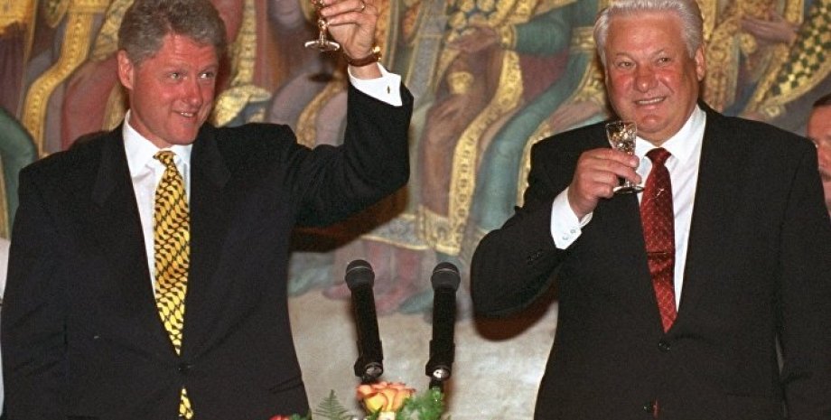 Борис Ельцин и Билл Клинтон/Фото с сайта inosmi.ru
