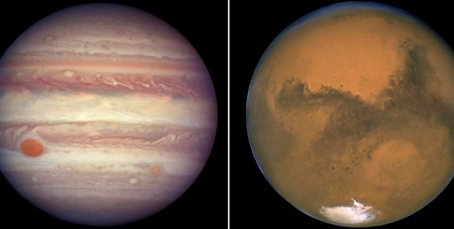 Марс Юпитер
