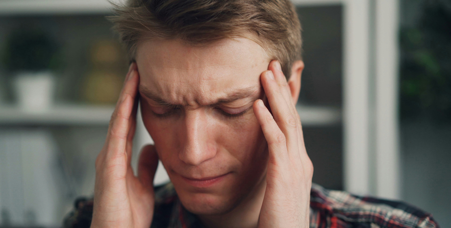 мигрень головная боль, мужчина, голова