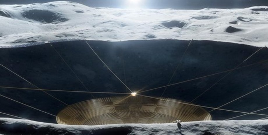 Lunar Crater Radio Telescope