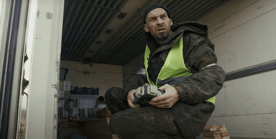 Российский военнопленный в Изюме на Харьковщине