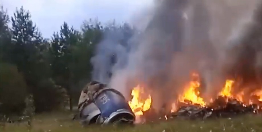 Место крушения самолета Евгения Пригожина Место крушения самолета Евгения Пригожина