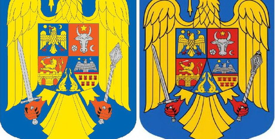 Старый и новый герб Румынии / Фото: mediafax.ro