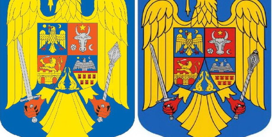 Старый и новый герб Румынии / Фото: mediafax.ro