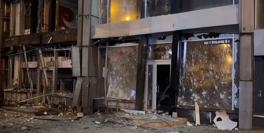 обстрел центра Донецка, оккупированный Донецк, Киевский район