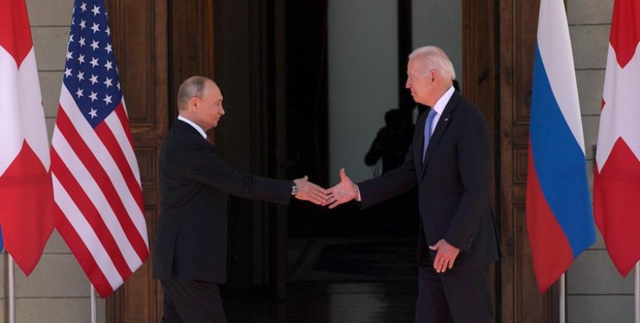 Путін і Байден, потиснули руки, зустріч, женева, зустріч Байдена і путина, саміт Байдена і путина