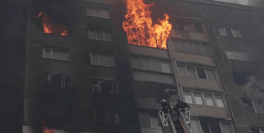 будинок, київ, обстріл, війна