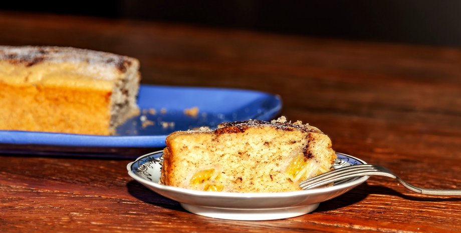 Банановый пирог, пирог с бананми, рецепт, постный пирог рецепт