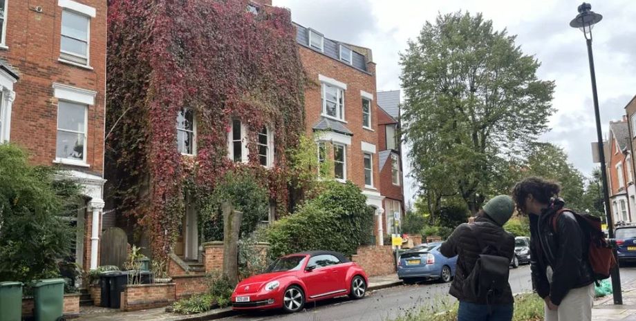 Дом полностью зарос плющом, растение оккупировало весь дом в Лондоне, интересные локации, путешествия, туризм, фасад дома