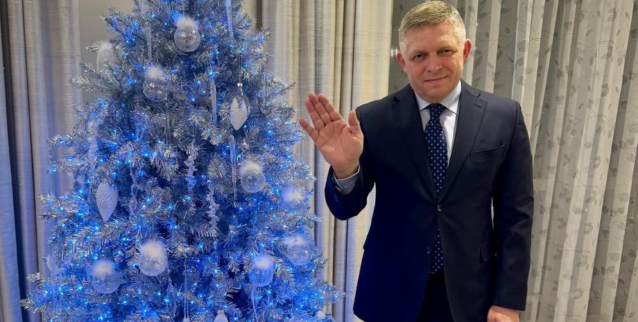 Словакия, Роберт Фицо, елка, Рождество 2024