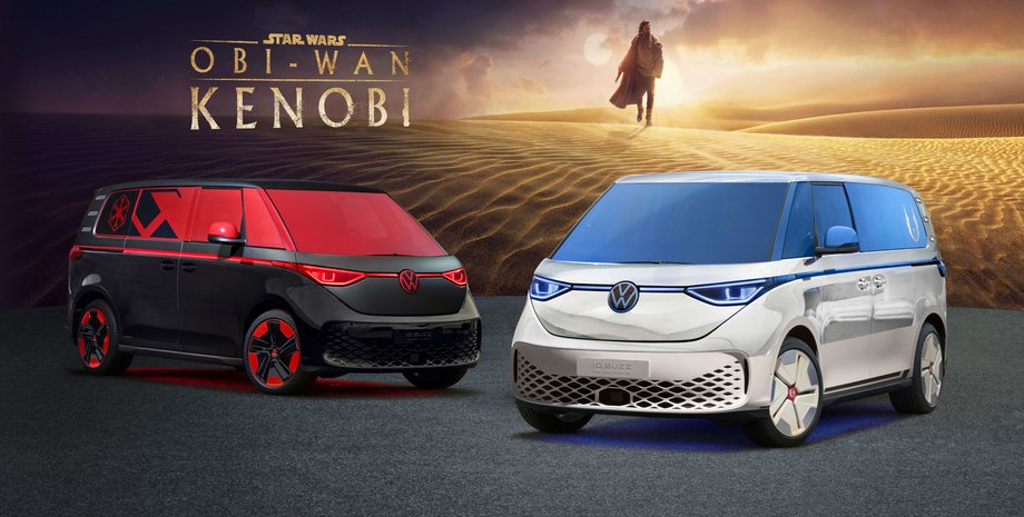 Volkswagen ID. Buzz 2023, Volkswagen ID. Buzz, новий Volkswagen ID. Buzz, Зоряні війни, Обі-ван Кенобі, Дарт Вейдер