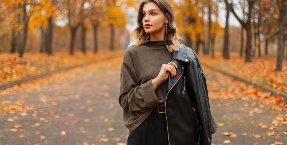 шкіряна куртка, тренди осені, мода, модні тренди 2023