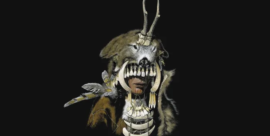 шаманка археологи, археология, Германия, шаманка, захоронение, женщина, Европа, головной убор, маска, скелет