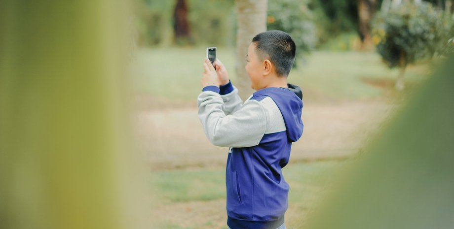 Хлопчик, дитина, телефон, смартфон,