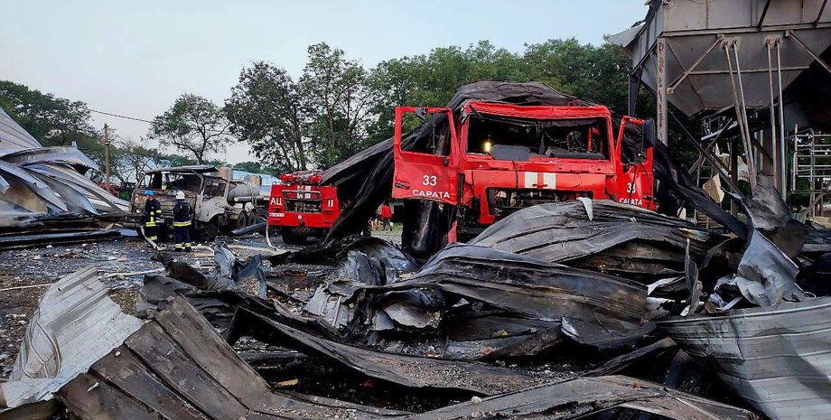 Последствия обстрелов в Одесской области