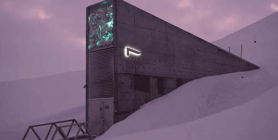 Всемирное семенохранилище, хранилище, бункер в скале, убежище, Судный деньги, семена, генофонд, на случай катастрофы, на глубине 120 метров