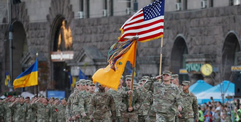 США, Україна, прапор