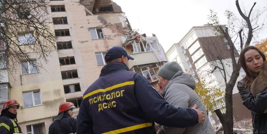 Взрыв в доме в Хмельницком