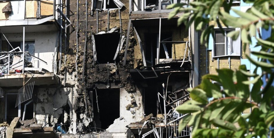 Зображення наслідків падіння уламків БПЛА у Раменському