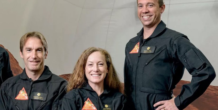 имитация полета на марс, полет на марс команда, астронавты