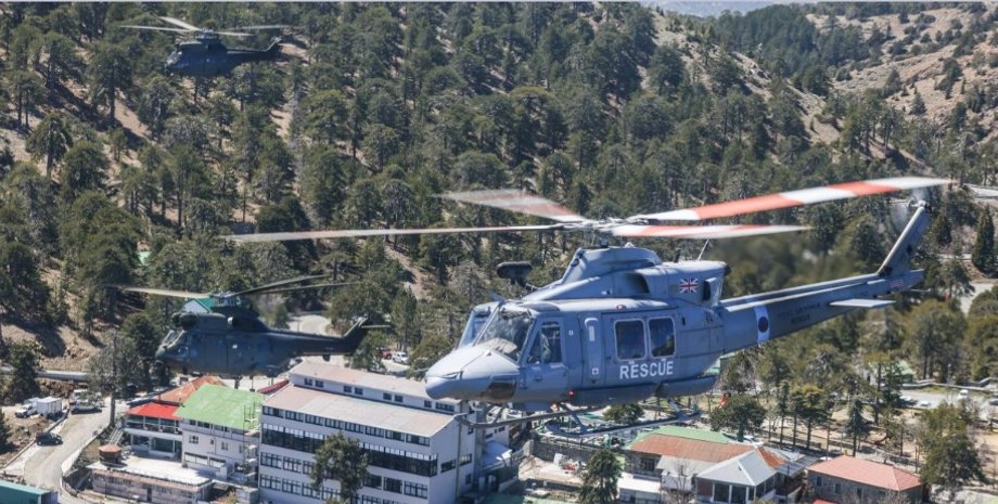 британские вертолеты на кипре