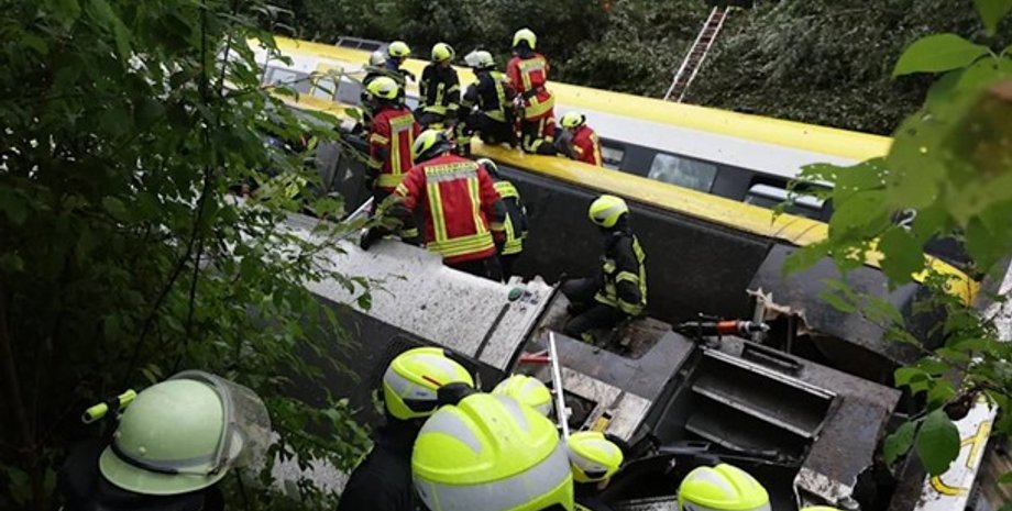 аварія поїзда Німеччина