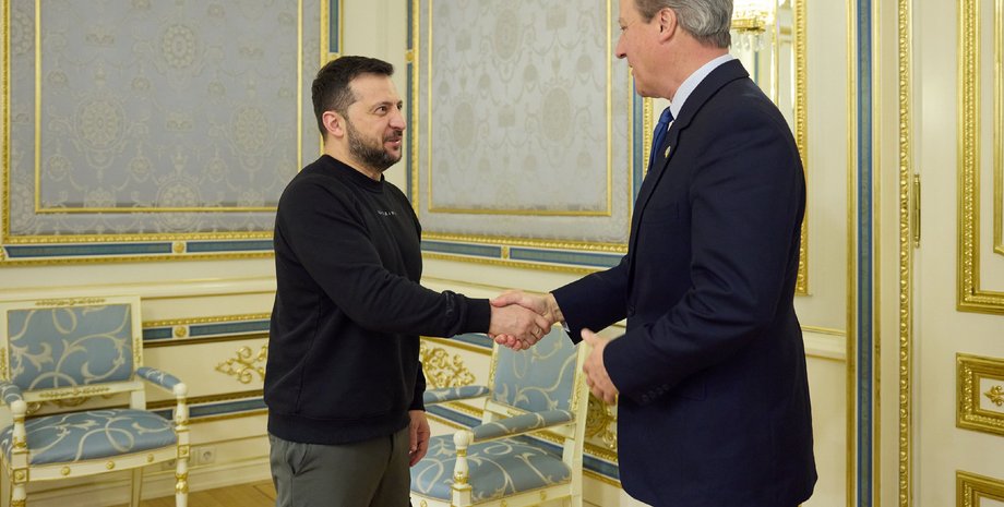 Дэвид Камерон в Киеве, Дэвид Камерон и Зеленский, Дэвид Камерон переговоры