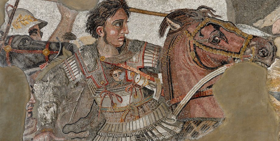 Мозаика с изображением Алесандра Македонского. Национальный археологический музей Неаполя