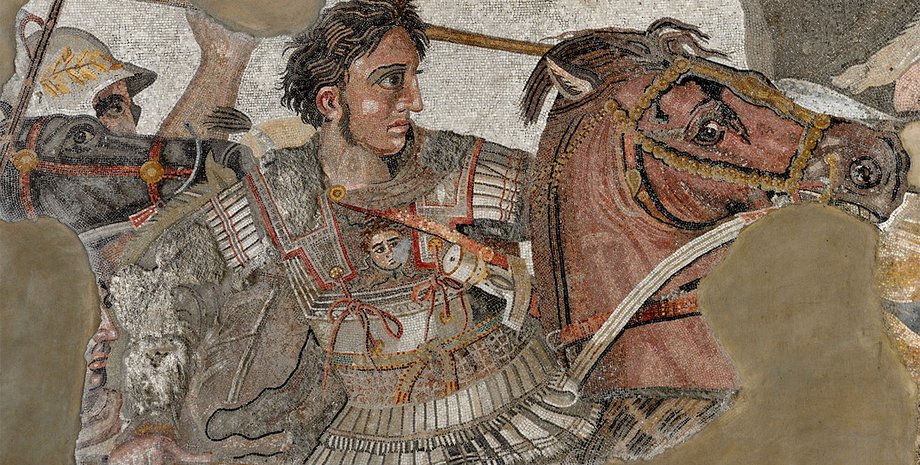 Мозаика с изображением Алесандра Македонского. Национальный археологический музей Неаполя