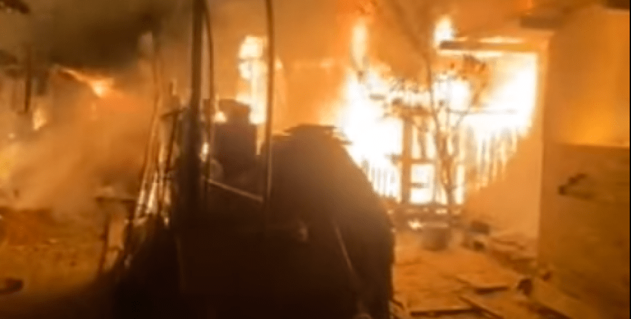 Пожар в приюте для животных в Запорожье Пожар, приют для животных, Запорожье, приют для животных