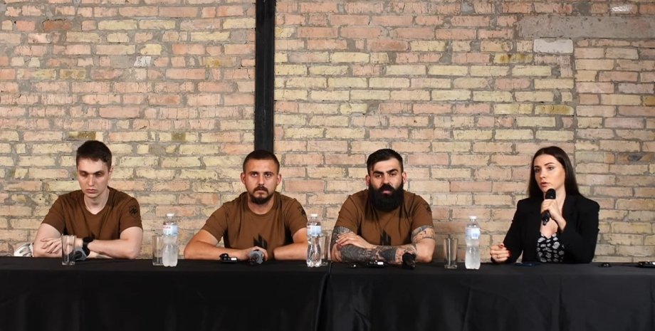 Пресс-конференция, защитники Азовстали, военнопленные, фото