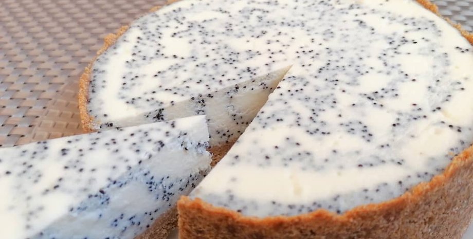 маковый чизкейк, рецепт чизкейка, простой рецепт чизкейка, десерт к чаю в духовке