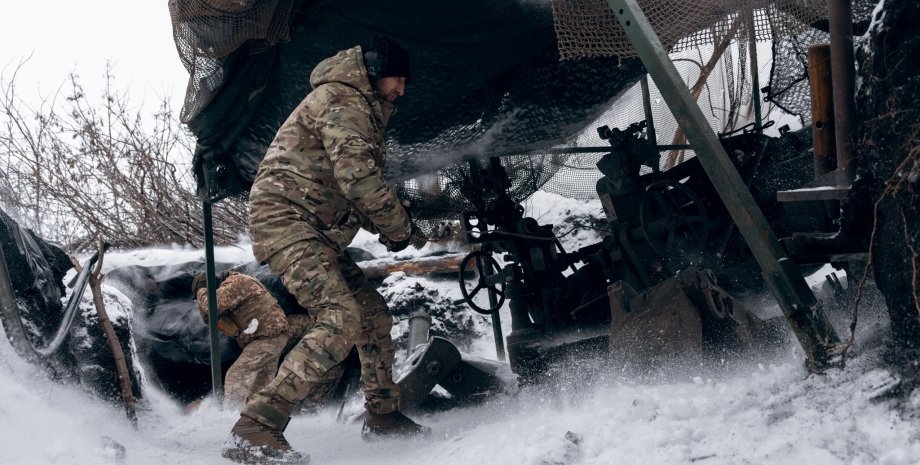 ЗСУ, війна, Україна, артилерія, зима, фото