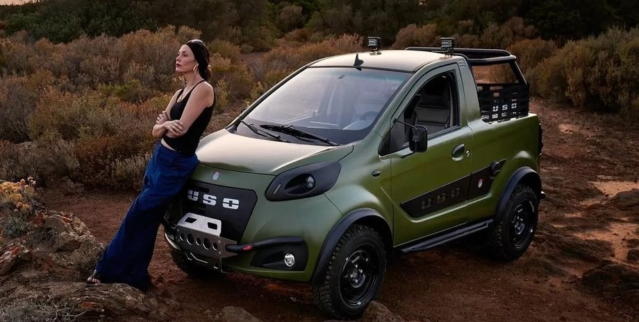 Електромобіль Giannini Uso 2023, Giannini Uso 2023, Giannini Uso, електричний пікап, дешевий електромобіль