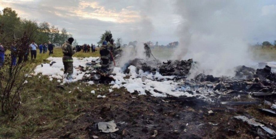 Літак, аварія, авіакатастрофа, Євген Пригожин, Тверська область, Росія