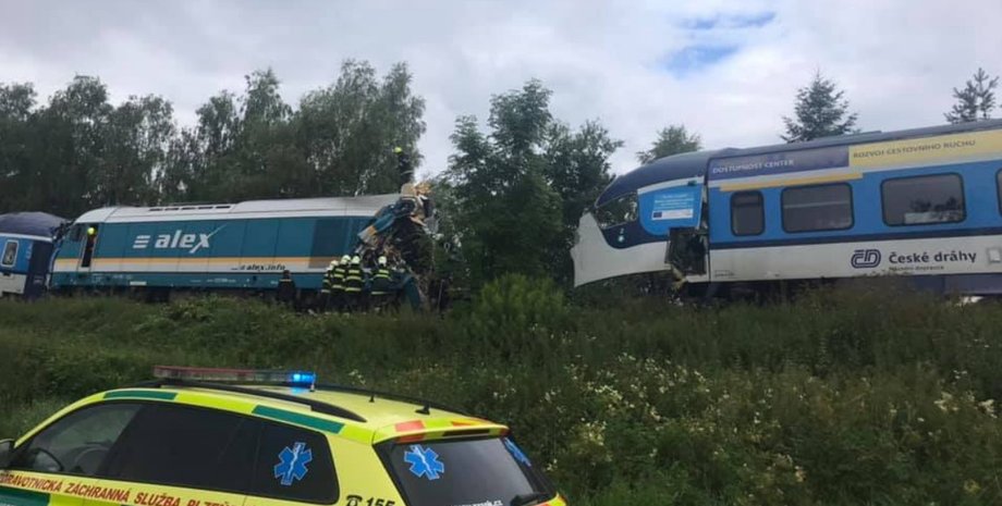 Чехия, поезда, крушение,